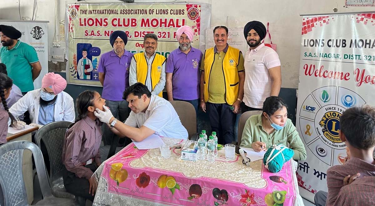 Dental health checkup camp organized